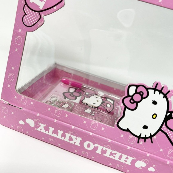 Rare Sanrio 2014 Hello Kitty Diary W/lock Pen Stickers Mini Journal And Box - Picture 5 of 12